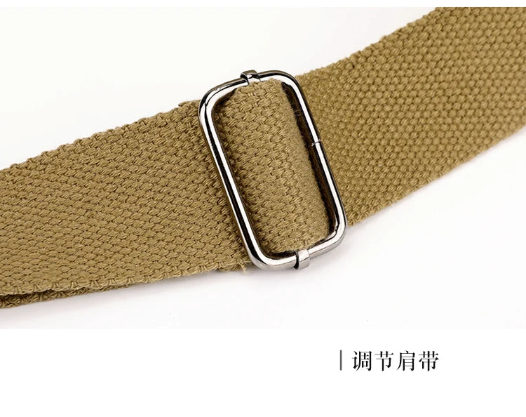 Bolso de Hombro de Lona Retro Bolso Bandolera Casual de Gran Capacidad para Mujer
