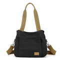 Bolso de Hombro de Lona Retro Bolso Bandolera Casual de Gran Capacidad para Mujer
