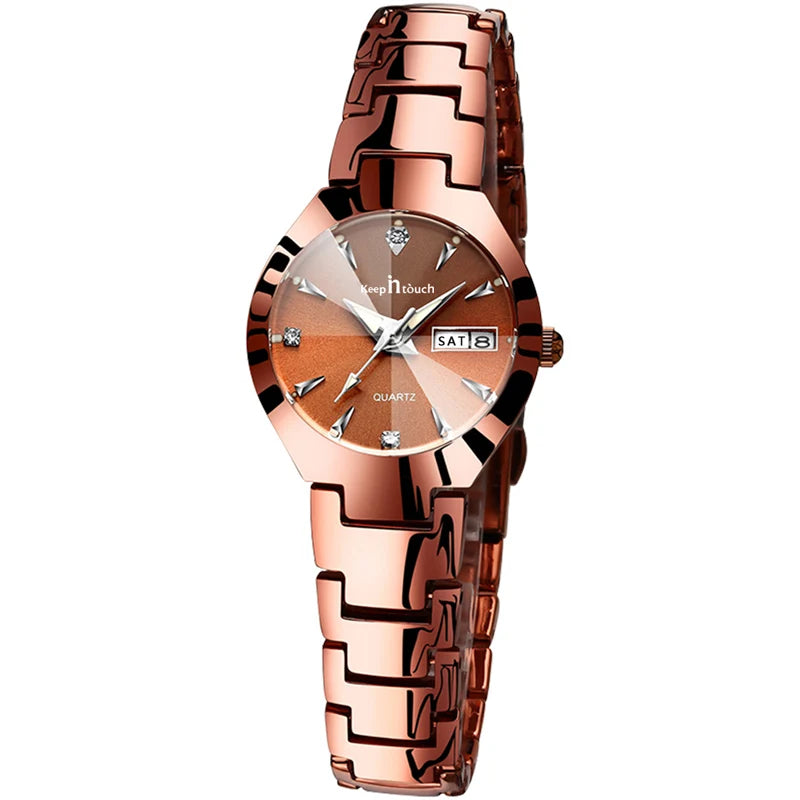 Alta calidad relojes reloj de moda para mujer marca de lujo 2025 cuarzo reloj para mujer esfera pequeña calendario reloj de pulsera para mujer,reloj mujer,relojes mujer imitaciones de marcas lujo