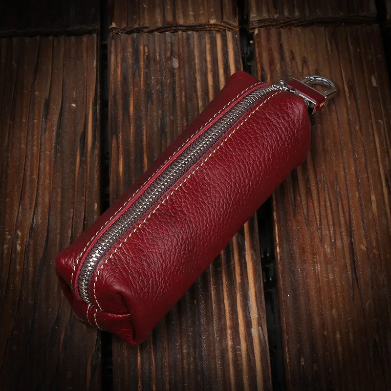 EISIPURI, bolso para llaves de cuero de vaca auténtico para hombres y mujeres, funda Kay para pequeñas empresas, joyería para mujeres, venta al por mayor, cartera con llavero