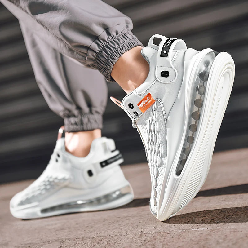 tenis masculino zapatos de hombre zapatillas hombre Zapatillas de deporte de lujo para hombre, zapatos informales de entrenamiento, mocasines blancos de moda, zapatillas de correr para hombre