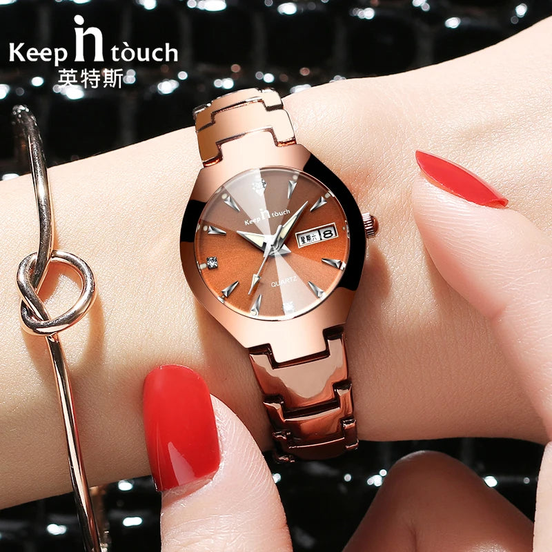 Alta calidad relojes reloj de moda para mujer marca de lujo 2025 cuarzo reloj para mujer esfera pequeña calendario reloj de pulsera para mujer,reloj mujer,relojes mujer imitaciones de marcas lujo