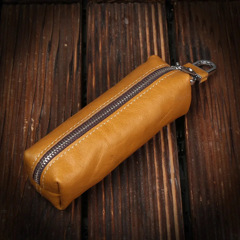 EISIPURI, bolso para llaves de cuero de vaca auténtico para hombres y mujeres, funda Kay para pequeñas empresas, joyería para mujeres, venta al por mayor, cartera con llavero