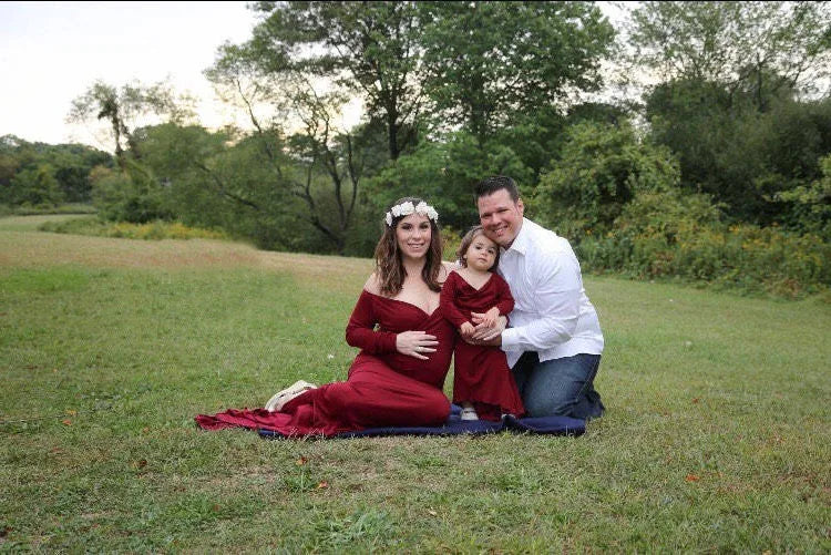 Vestidos de maternidad sexys para mujer embarazada, accesorios de fotografía, hombros descubiertos, Vestido largo de lactancia, vestidos de maternidad para sesión de fotos