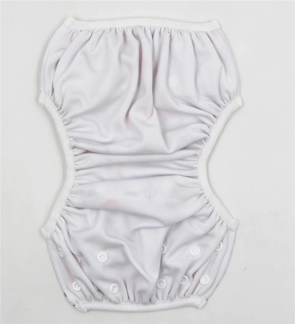Pañales de Natación para Bebés, Impermeables, Ajustables, de Tela, Reutilizables y Lavables
