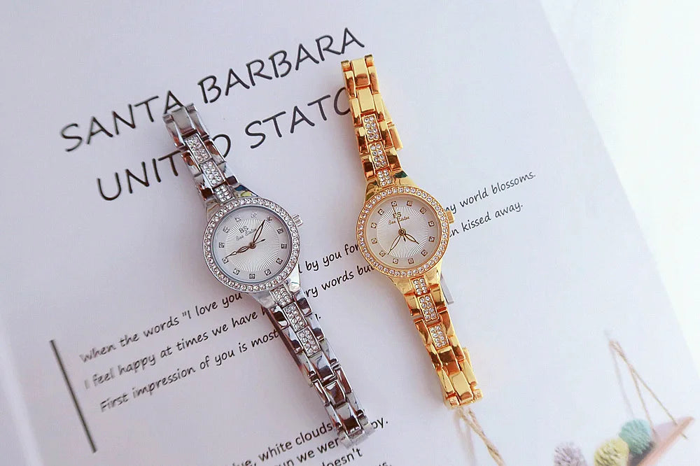 BS bee sister-Relojes de pulsera de lujo para mujer, nueva tendencia de moda, esfera pequeña, exquisitos relojes de pulsera para mujer, joyería de cristal