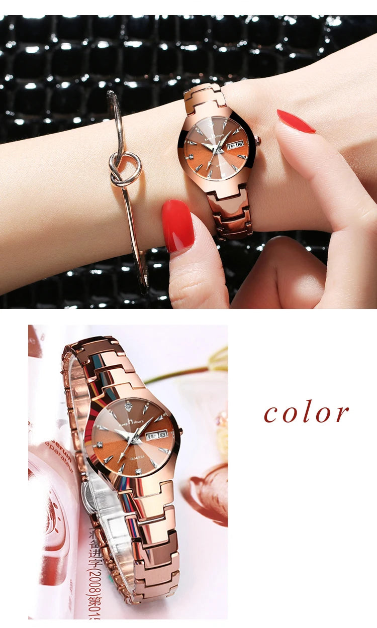 Alta calidad relojes reloj de moda para mujer marca de lujo 2025 cuarzo reloj para mujer esfera pequeña calendario reloj de pulsera para mujer,reloj mujer,relojes mujer imitaciones de marcas lujo