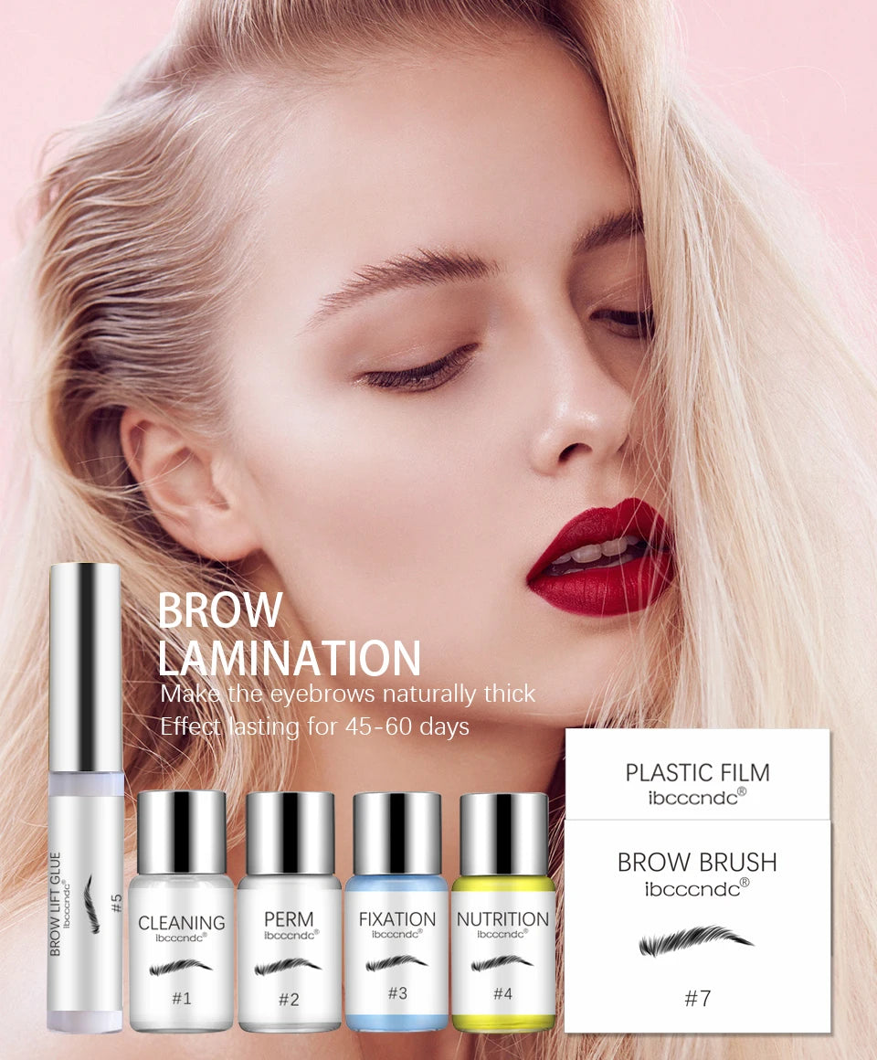 Kit de laminación de cejas, Kit de extensión de elevación de cejas semipermanente, levantador de pestañas, laminación de cejas, levantamiento de pestañas permanente, maquillaje de pestañas
