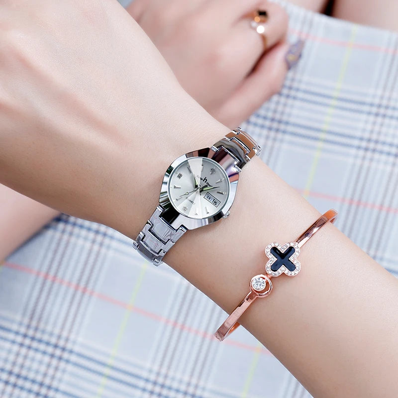 Alta calidad relojes reloj de moda para mujer marca de lujo 2025 cuarzo reloj para mujer esfera pequeña calendario reloj de pulsera para mujer,reloj mujer,relojes mujer imitaciones de marcas lujo