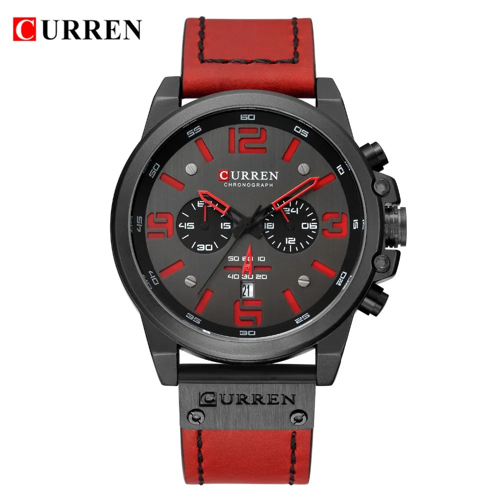 Fashion Chronograph Watch Men CURREN Luxury Brand Waterproof Sport Wrist Men's Watches Casual Wristwatch Male Clock Reloj Hombre