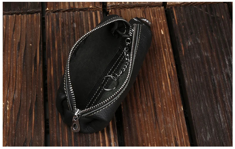 EISIPURI, bolso para llaves de cuero de vaca auténtico para hombres y mujeres, funda Kay para pequeñas empresas, joyería para mujeres, venta al por mayor, cartera con llavero