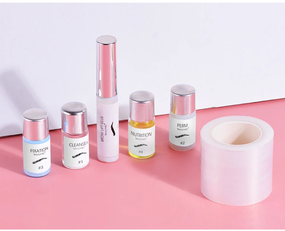 Kit de laminación de cejas, Kit de extensión de elevación de cejas semipermanente, levantador de pestañas, laminación de cejas, levantamiento de pestañas permanente, maquillaje de pestañas