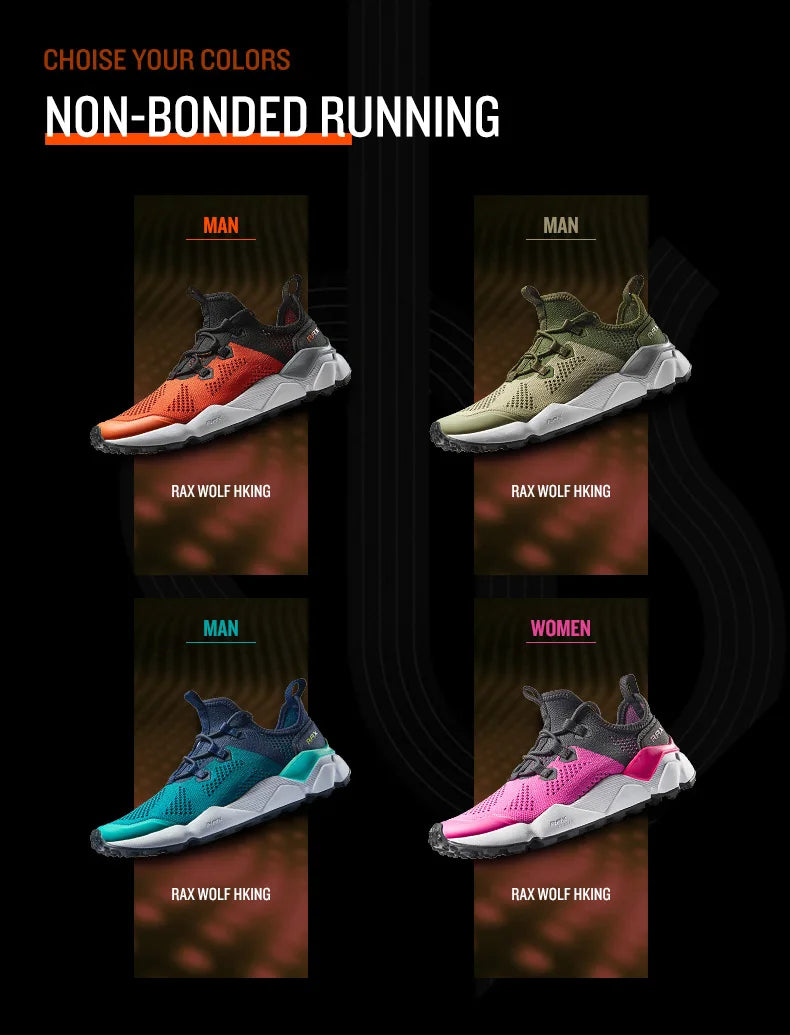 Rax, zapatillas para correr para hombre, zapatos transpirables para correr para mujer, zapatillas ligeras para hombre, zapatos de gimnasio para hombre, zapatos deportivos para exteriores, zapatos masculinos
