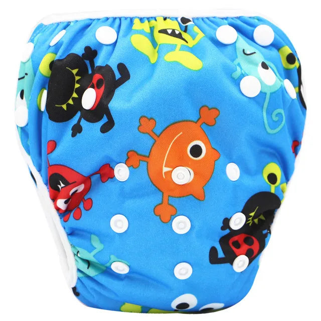 Reusable & Washable Adjustable Waterproof Cloth Baby Swim Diapers