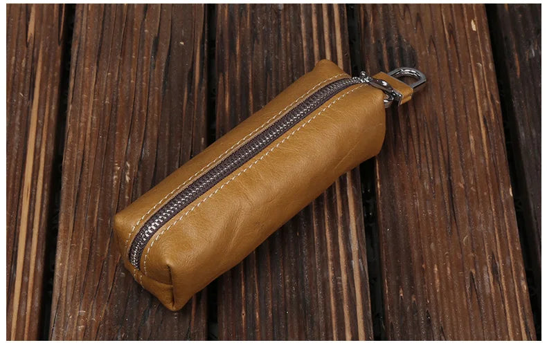 EISIPURI, bolso para llaves de cuero de vaca auténtico para hombres y mujeres, funda Kay para pequeñas empresas, joyería para mujeres, venta al por mayor, cartera con llavero