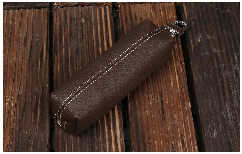 EISIPURI, bolso para llaves de cuero de vaca auténtico para hombres y mujeres, funda Kay para pequeñas empresas, joyería para mujeres, venta al por mayor, cartera con llavero
