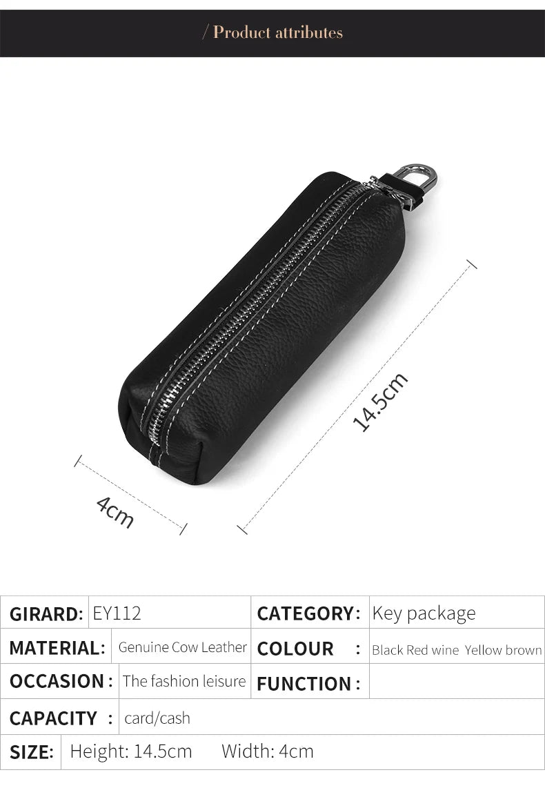 EISIPURI, bolso para llaves de cuero de vaca auténtico para hombres y mujeres, funda Kay para pequeñas empresas, joyería para mujeres, venta al por mayor, cartera con llavero