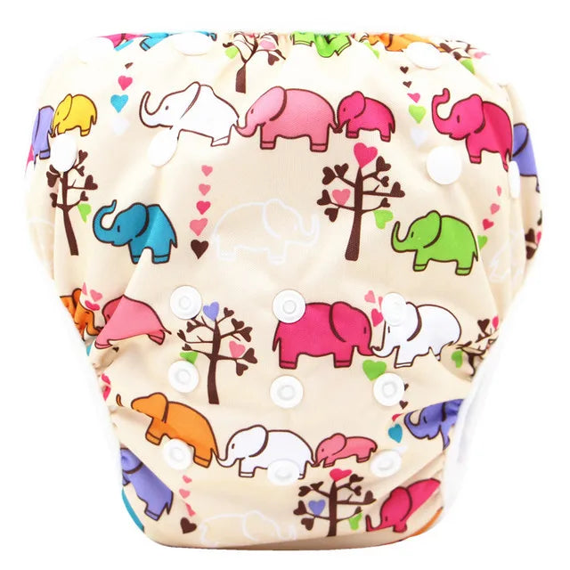 Reusable & Washable Adjustable Waterproof Cloth Baby Swim Diapers