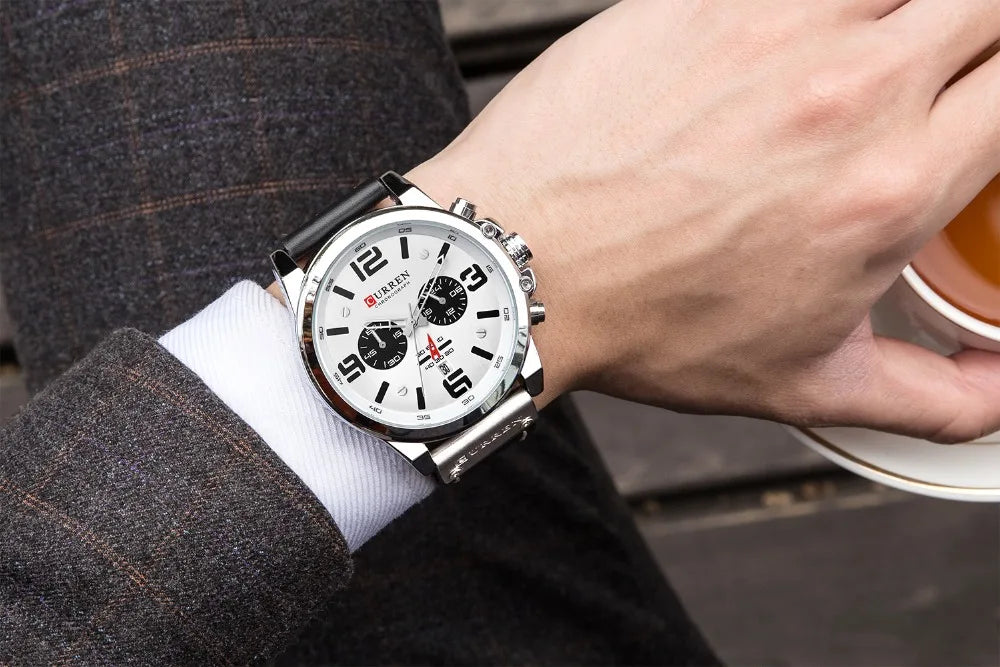 Fashion Chronograph Watch Men CURREN Luxury Brand Waterproof Sport Wrist Men's Watches Casual Wristwatch Male Clock Reloj Hombre