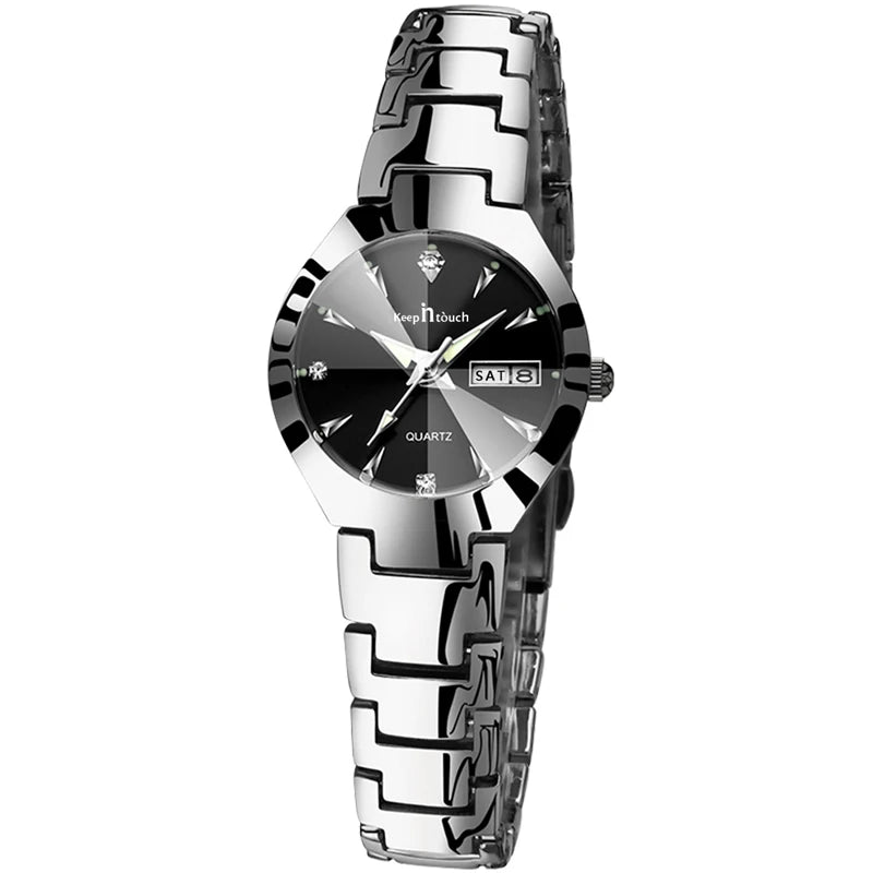 Alta calidad relojes reloj de moda para mujer marca de lujo 2025 cuarzo reloj para mujer esfera pequeña calendario reloj de pulsera para mujer,reloj mujer,relojes mujer imitaciones de marcas lujo