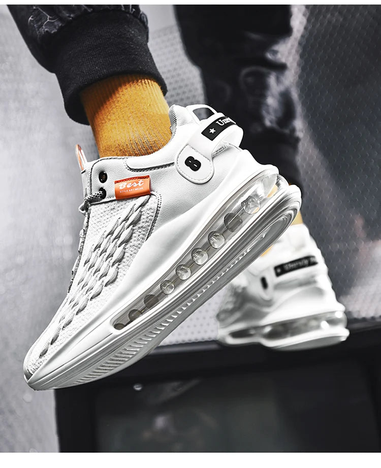 tenis masculino zapatos de hombre zapatillas hombre Zapatillas de deporte de lujo para hombre, zapatos informales de entrenamiento, mocasines blancos de moda, zapatillas de correr para hombre
