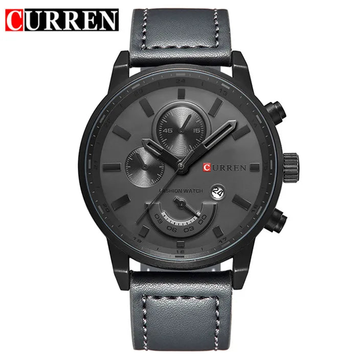 Reloj Masculino Curren de cuarzo para hombre 8217, relojes de cuero de lujo de marca superior para hombre, reloj deportivo informal a la moda, relojes de pulsera para hombre