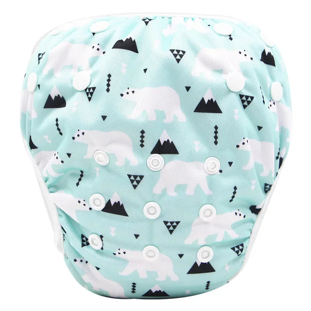Reusable & Washable Adjustable Waterproof Cloth Baby Swim Diapers