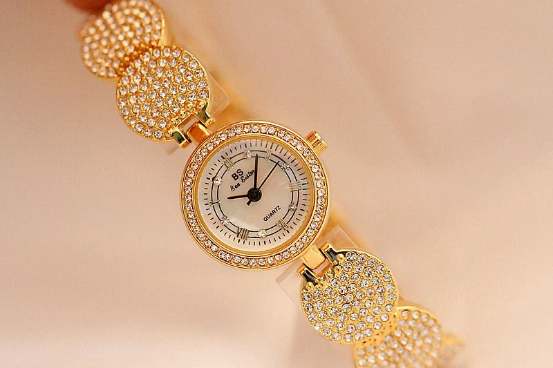 Relojes de diamantes de lujo para mujer, reloj de pulsera femenino, reloj de pulsera elegante, reloj de lujo para mujer