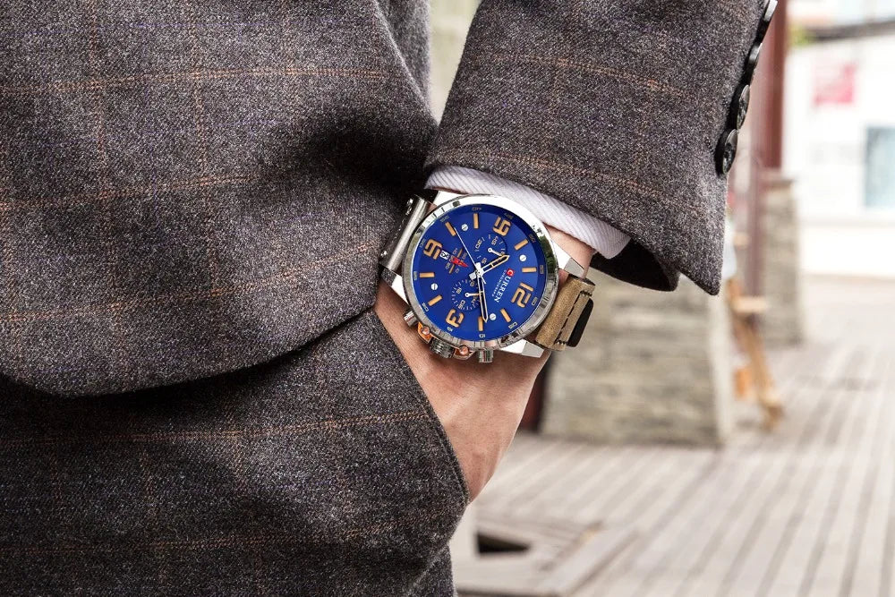 Fashion Chronograph Watch Men CURREN Luxury Brand Waterproof Sport Wrist Men's Watches Casual Wristwatch Male Clock Reloj Hombre
