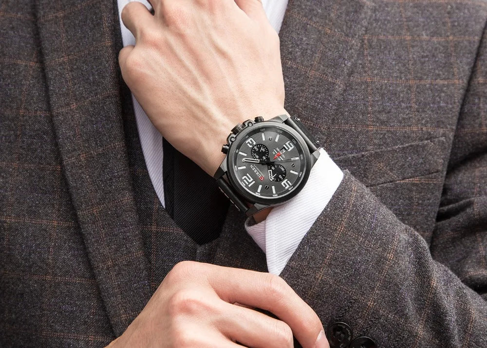 Fashion Chronograph Watch Men CURREN Luxury Brand Waterproof Sport Wrist Men's Watches Casual Wristwatch Male Clock Reloj Hombre