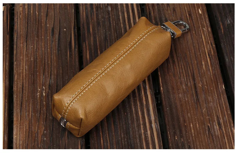 EISIPURI, bolso para llaves de cuero de vaca auténtico para hombres y mujeres, funda Kay para pequeñas empresas, joyería para mujeres, venta al por mayor, cartera con llavero