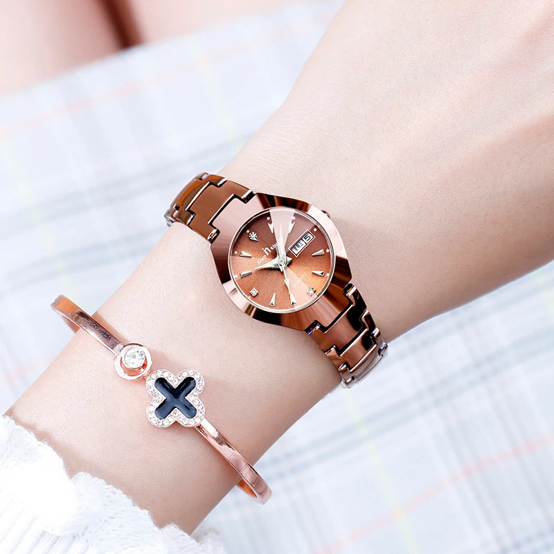 Alta calidad relojes reloj de moda para mujer marca de lujo 2025 cuarzo reloj para mujer esfera pequeña calendario reloj de pulsera para mujer,reloj mujer,relojes mujer imitaciones de marcas lujo