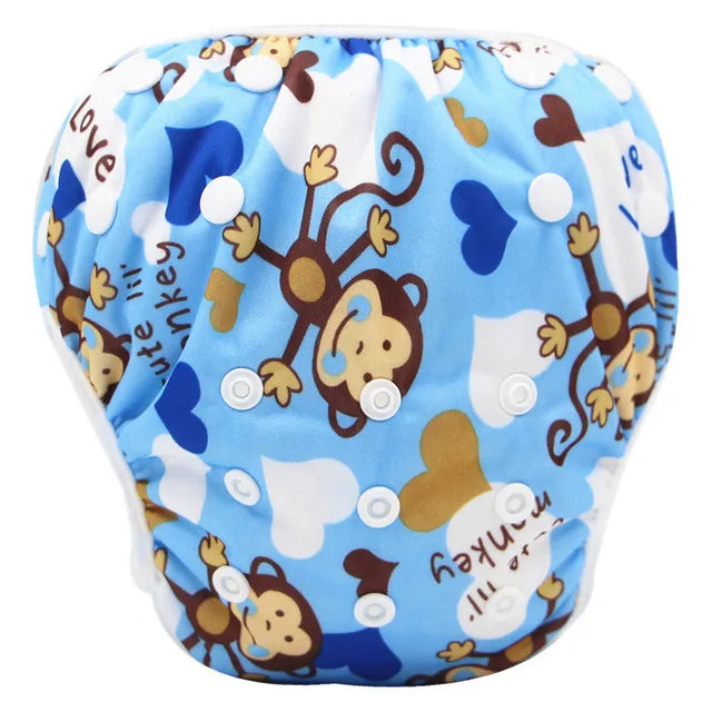 Reusable & Washable Adjustable Waterproof Cloth Baby Swim Diapers
