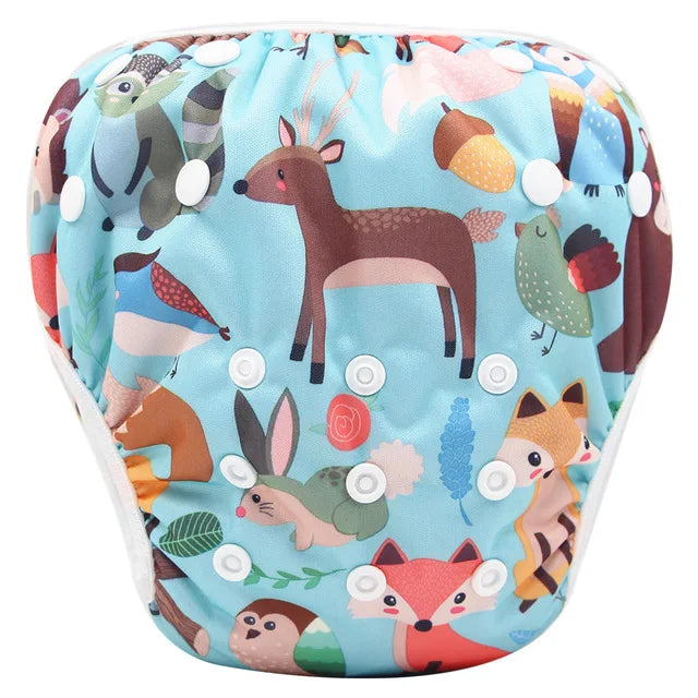 Reusable & Washable Adjustable Waterproof Cloth Baby Swim Diapers