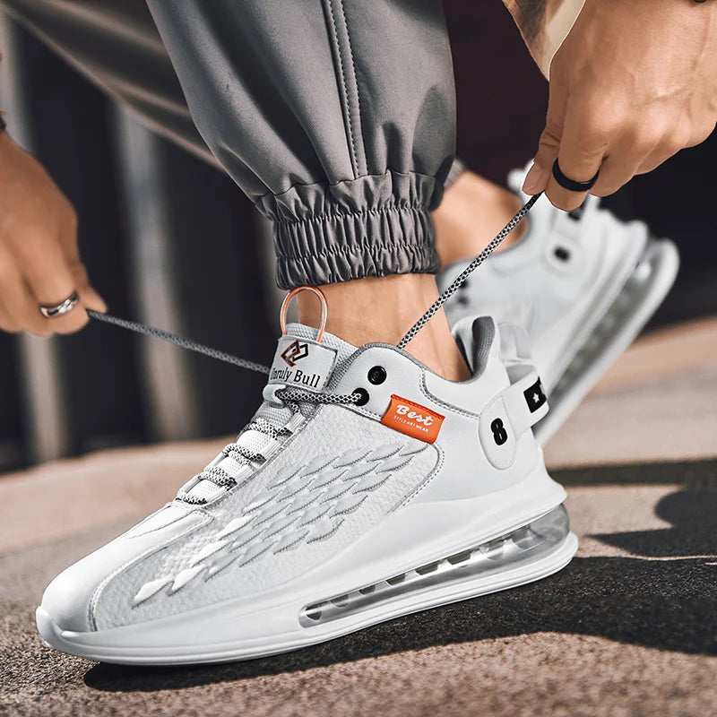 tenis masculino zapatos de hombre zapatillas hombre Zapatillas de deporte de lujo para hombre, zapatos informales de entrenamiento, mocasines blancos de moda, zapatillas de correr para hombre