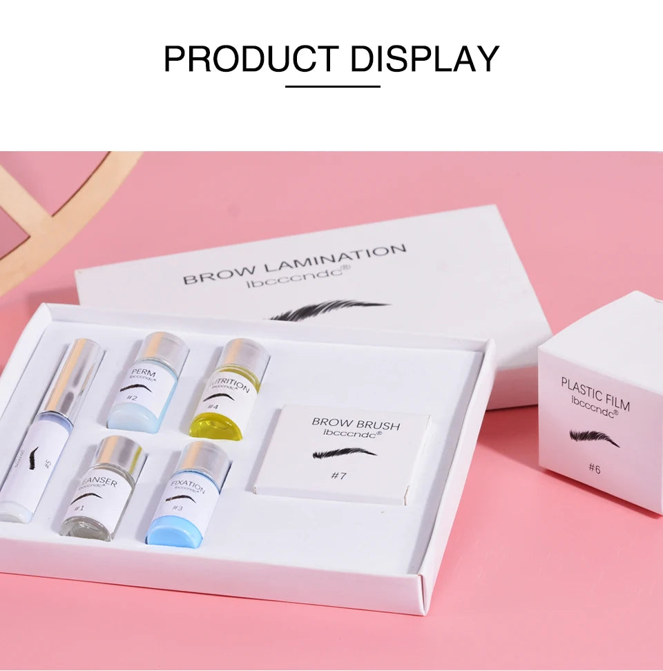 Kit de laminación de cejas, Kit de extensión de elevación de cejas semipermanente, levantador de pestañas, laminación de cejas, levantamiento de pestañas permanente, maquillaje de pestañas