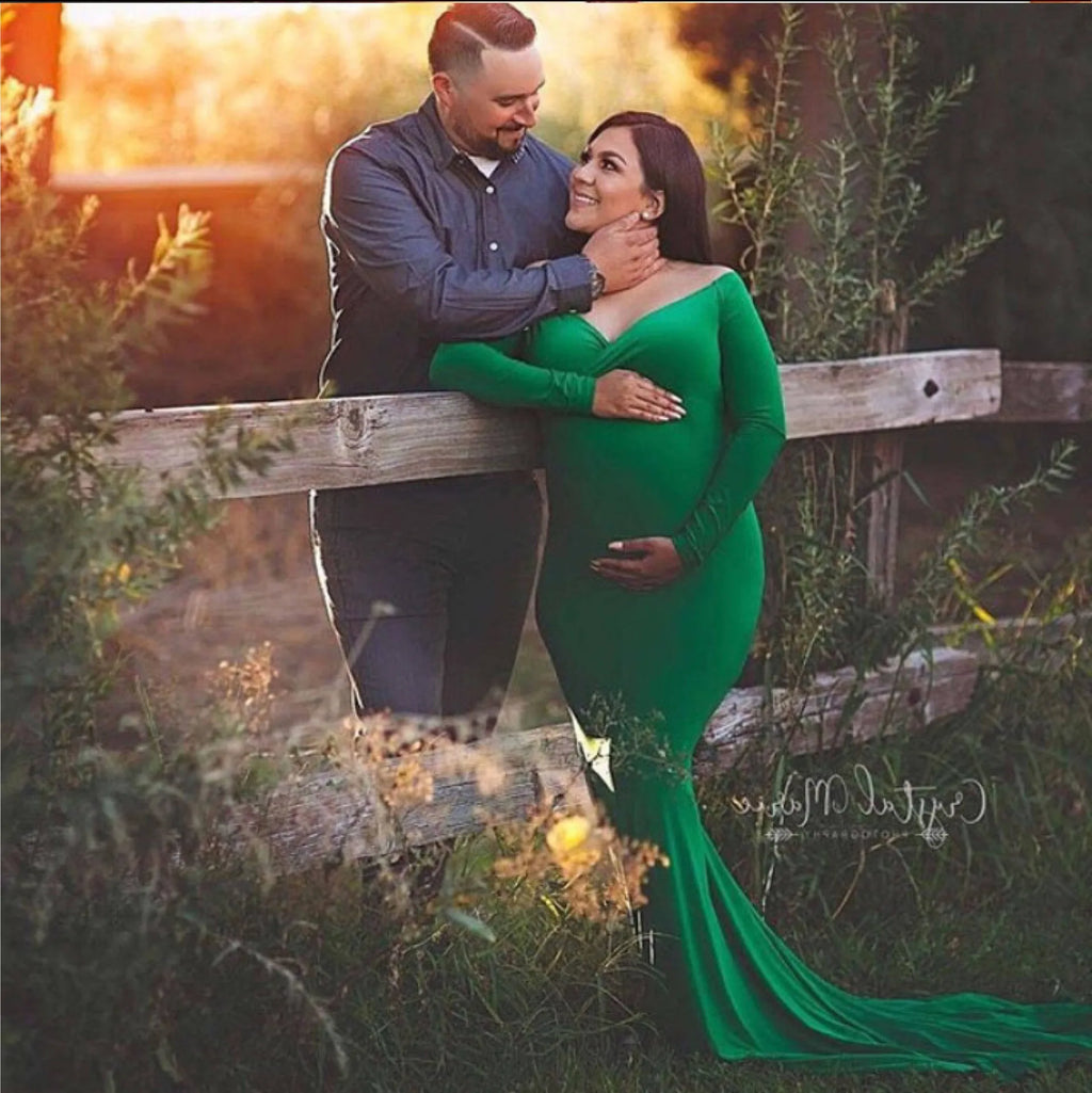 Vestidos de maternidad sexys para mujer embarazada, accesorios de fotografía, hombros descubiertos, Vestido largo de lactancia, vestidos de maternidad para sesión de fotos