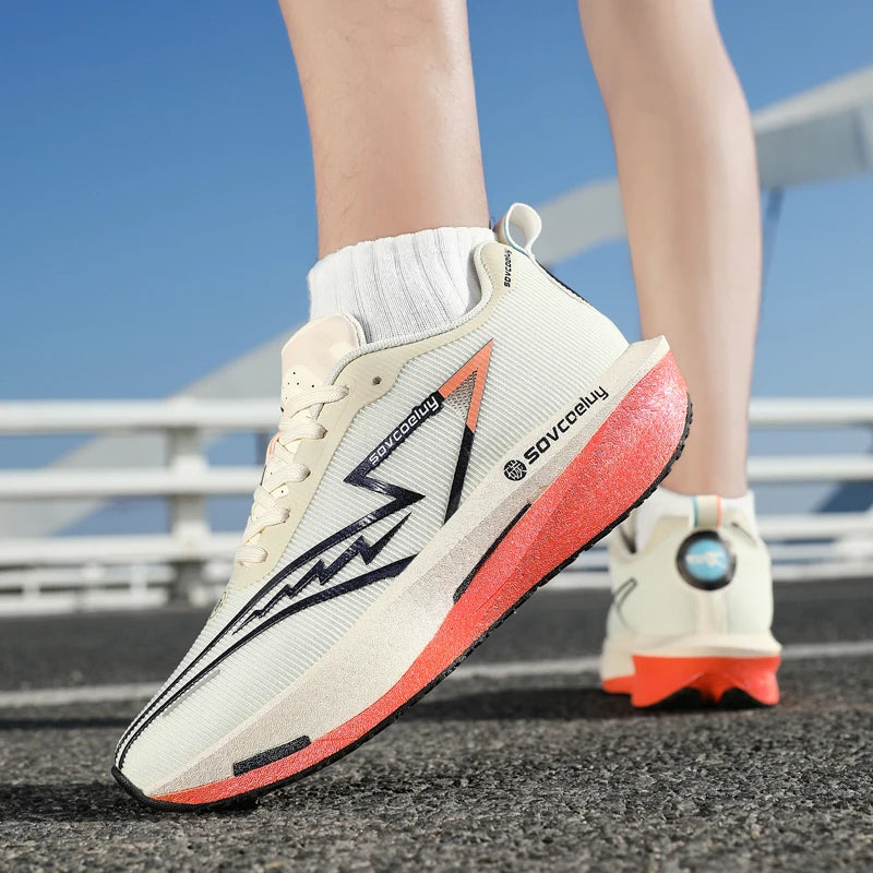 Zapatos Deportivos para Hombre, Transpirables, Versátiles, con Placa de Carbono que Absorbe Impactos, Zapatos Casuales Deportivos para Parejas