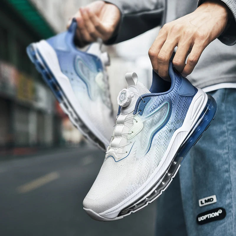 Zapatillas de deporte informales transpirables para hombre, mocasines de moda de entrenador de lujo, zapatos para correr, zapatos de carrera cómodos para hombre