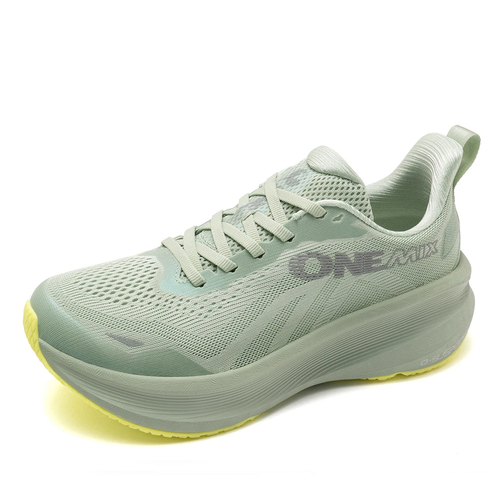 ONEMIX Zapatillas de deporte de malla transpirable y ligeras para mujer, zapatillas para correr con suela suave antideslizante y absorción de impactos, para fitness y uso versátil