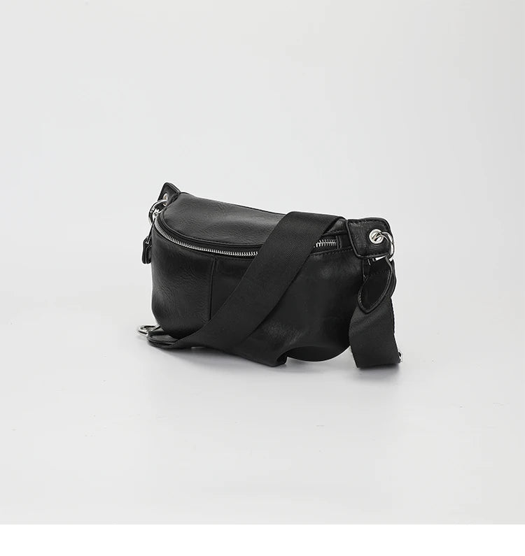 Bolso de pecho femenino, bolsos cruzados con cadena para mujer, nuevos bolsos de hombro, riñonera pequeña de cuero PU para mujer, cartera para teléfono