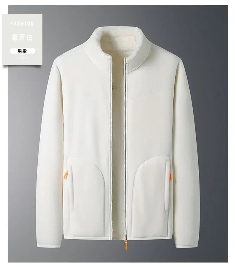 Sudadera con capucha de lana Unisex para hombre y mujer, ropa deportiva de gran tamaño, cálida y gruesa, sudadera clásica informal, moda de otoño e invierno