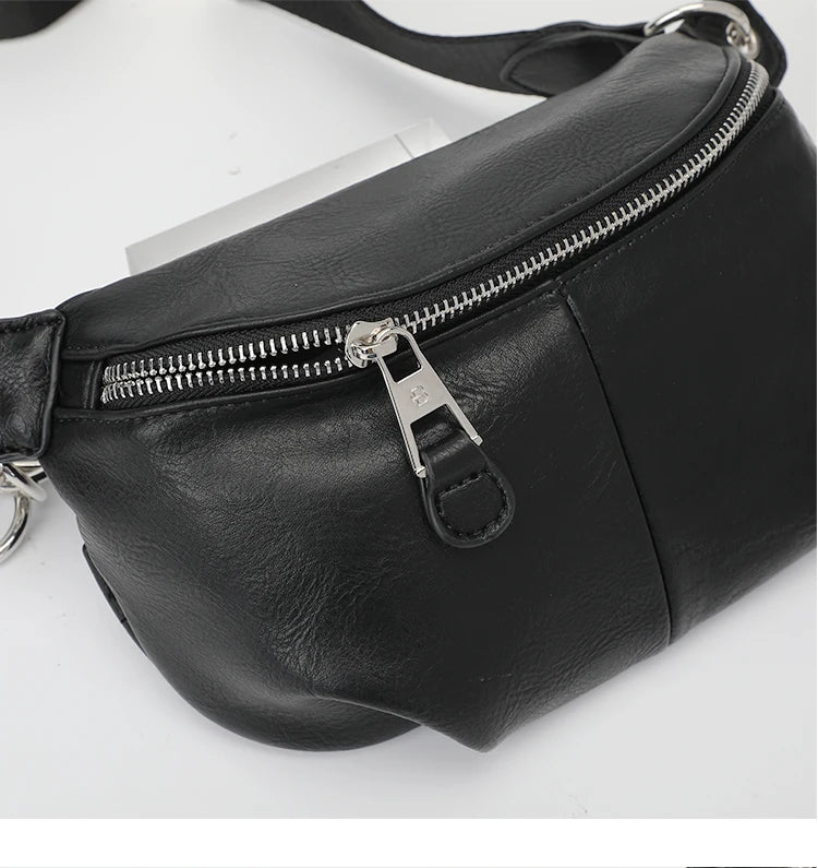 Bolso de pecho femenino, bolsos cruzados con cadena para mujer, nuevos bolsos de hombro, riñonera pequeña de cuero PU para mujer, cartera para teléfono