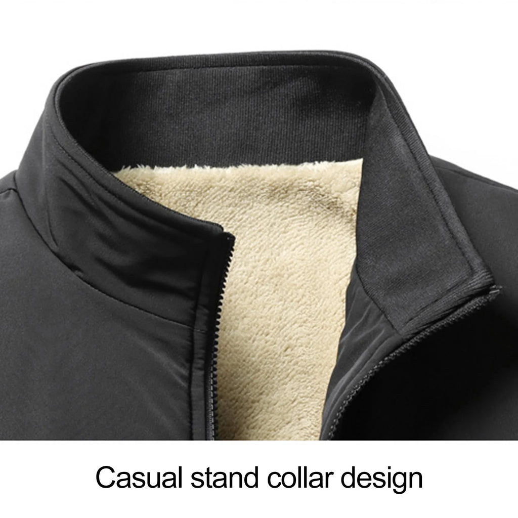 Chaqueta de mezclilla gruesa para hombre, abrigo de terciopelo, Parkas de piel, forro polar interior, invierno y otoño