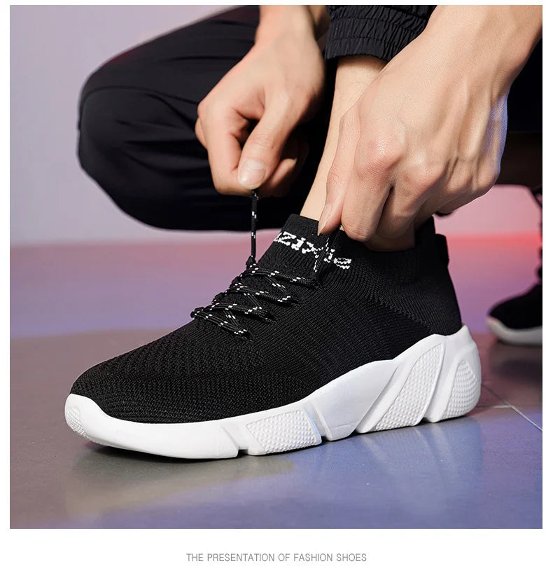 Zapatillas de deporte para hombre, zapatos para mujer, calcetines de tendencia de tenis, zapatos para caminar, mocasines, transpirables, informales, para correr, verano, verde, talla grande 35-47