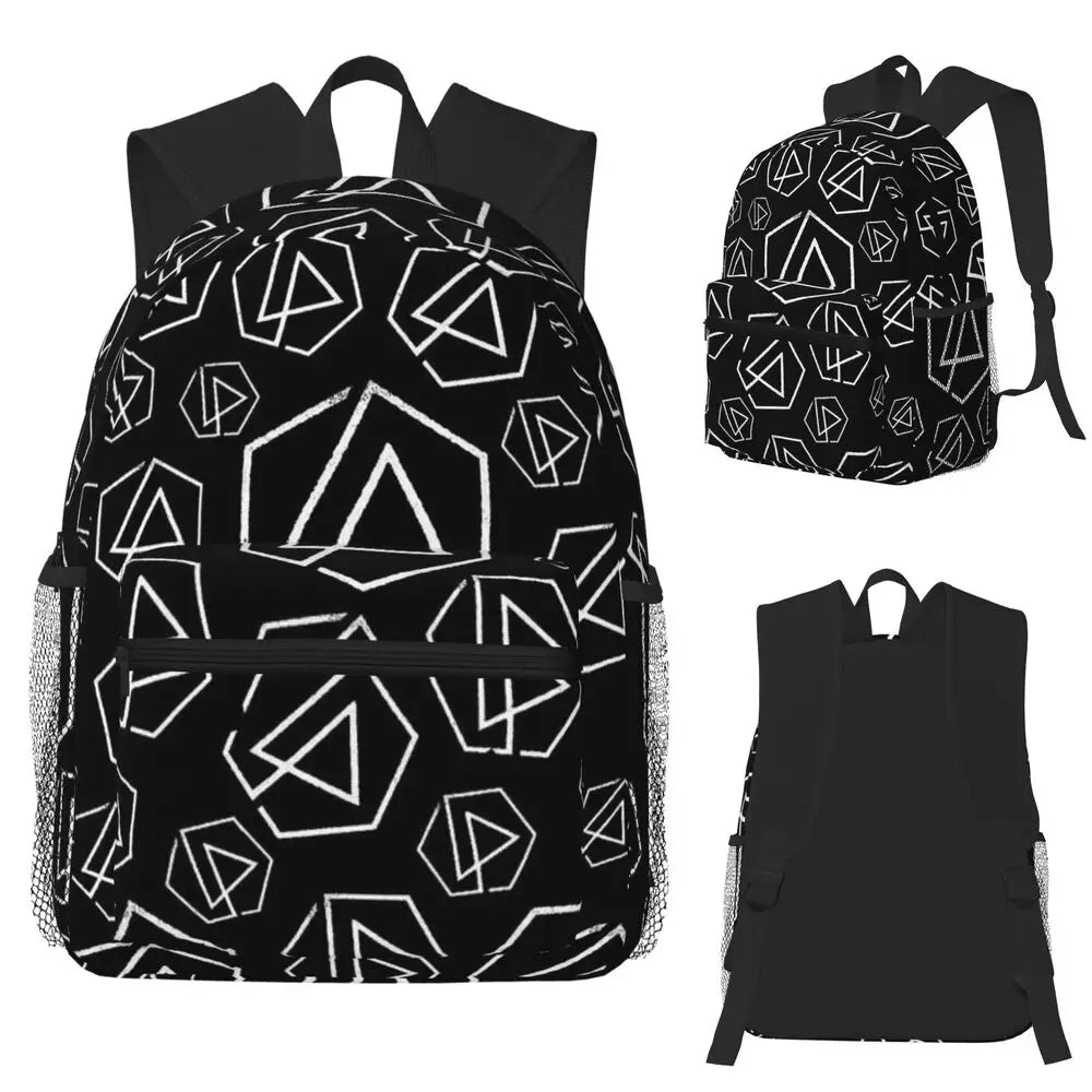 L-Linkin-S P-Park-S Band Mochila para estudiantes Mochila escolar Mochila de viaje para senderismo para niños y niñas Mochila de moda Bolsos de hombro