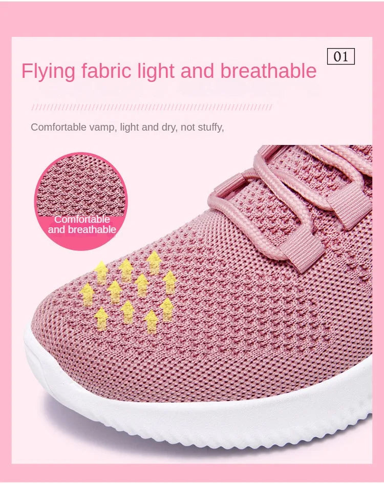 Zapatillas Deportivas para Mujer 2026, Transpirables, de Malla, para Caminar, Cómodas, Casuales y a la Moda