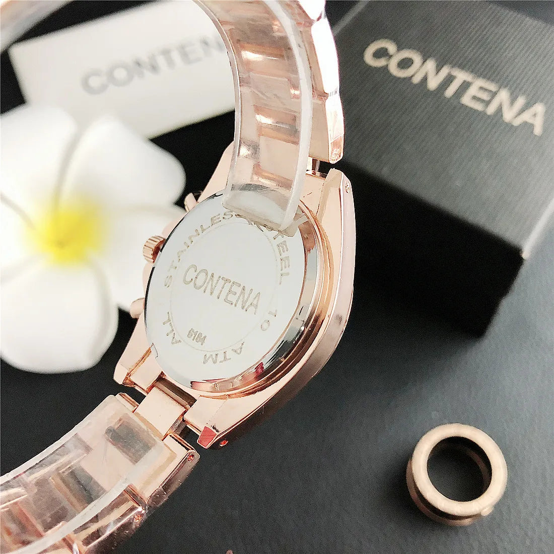 CONTENA Top Brand Luxury Watches for Women Fashion Creative Steel Bracelet Women's Watches Ladies Quartz Watch Reloj Mujer