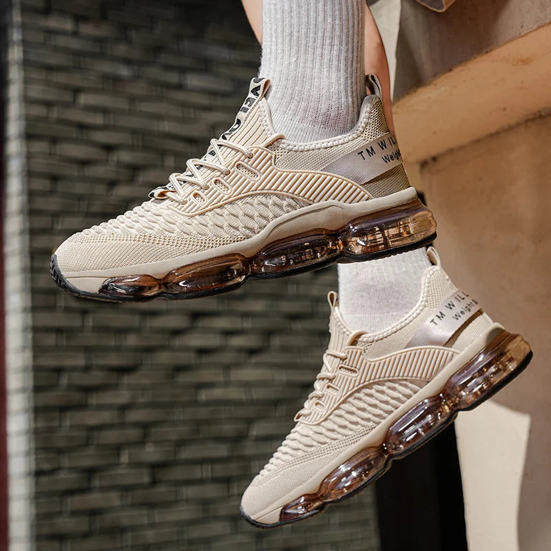 Zapatillas de deporte de lujo para hombre, mocasines informales transpirables para entrenamiento, mocasines de moda para correr, Tenis masculinos