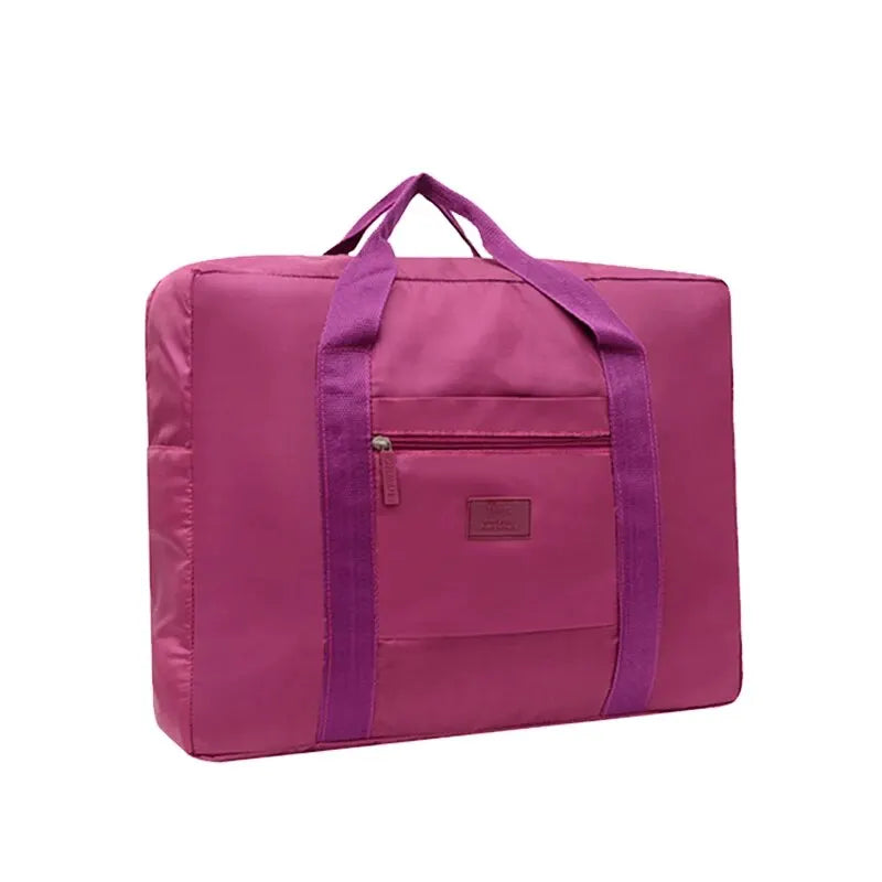 Bolsa de Viaje Ligera y Plegable, Bolsa de Mano Unisex, Equipaje de Mano para Fines de Semana, Estancias Cortas, Viajes, Bolsas Organizadoras de Maletas